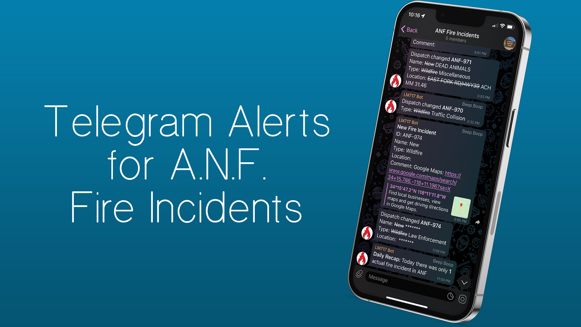 Introducing A.N.F. Firebot, our Telegram Bot