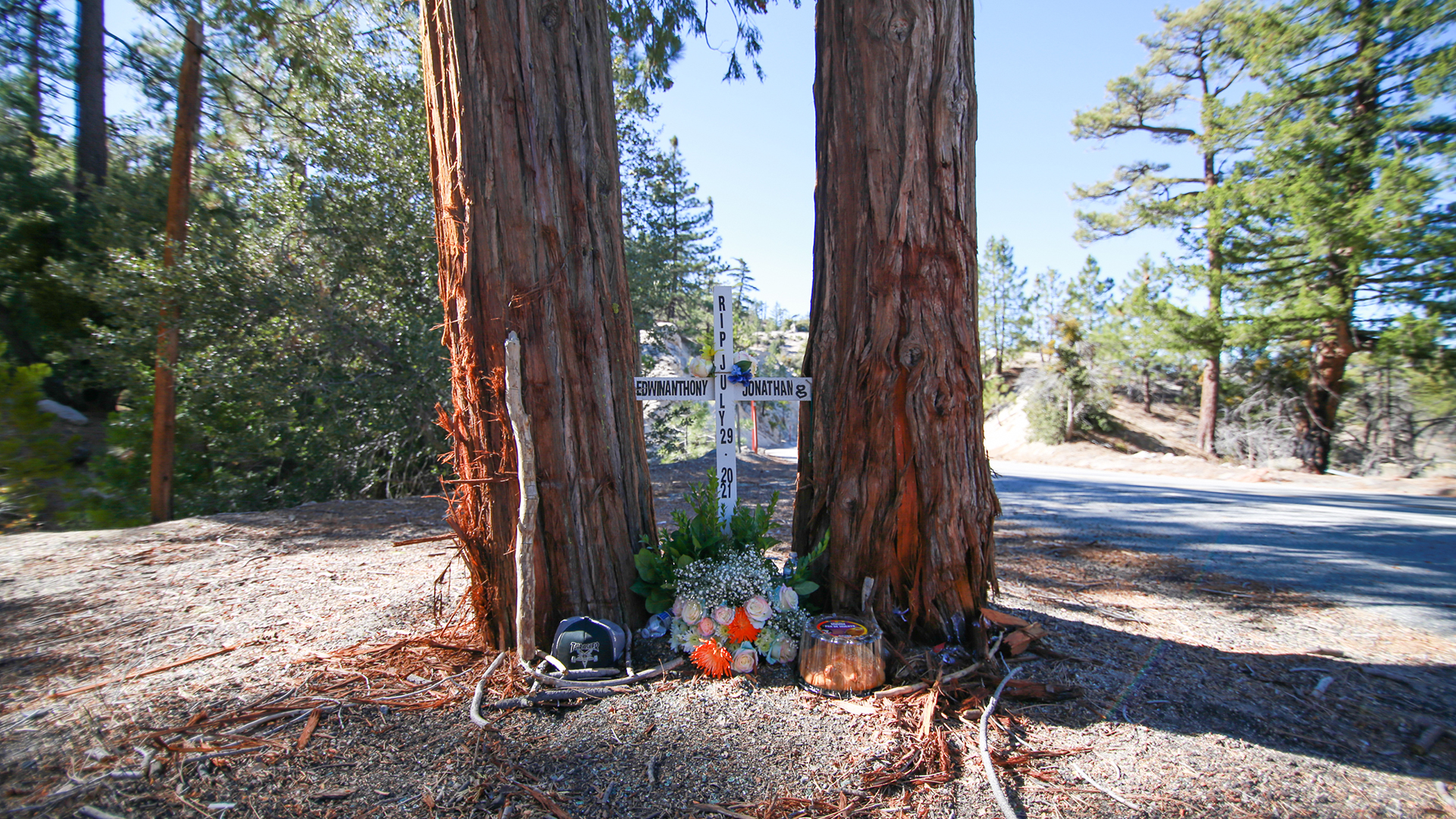 Angeles National Forest Roadside Memorial